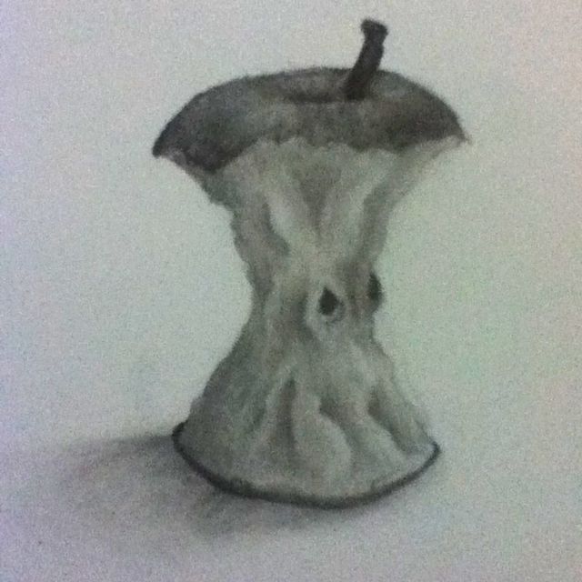640x640 Drawing Of An Apple Core - Apple Core Drawing