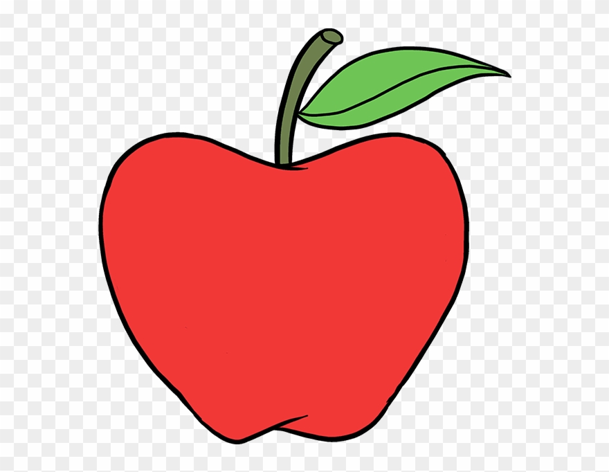 880x682 How To Draw Apple - Apple Drawing