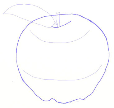 367x350 How To Draw An Apple - Apple Drawing