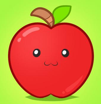 341x350 How To Draw How To Draw An Apple For Kids - Apple Drawing