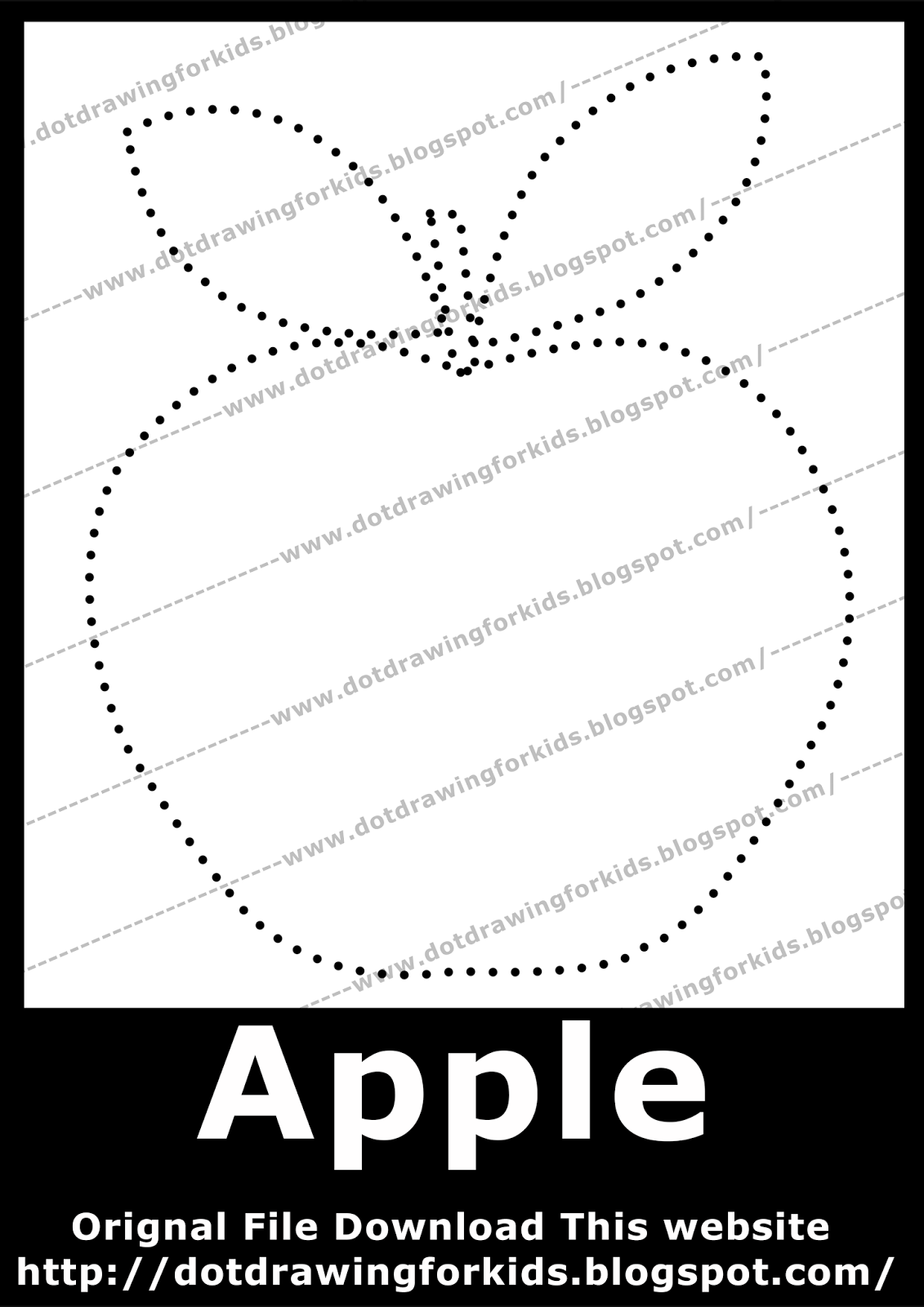 Apple Drawing For Kids at Explore collection of