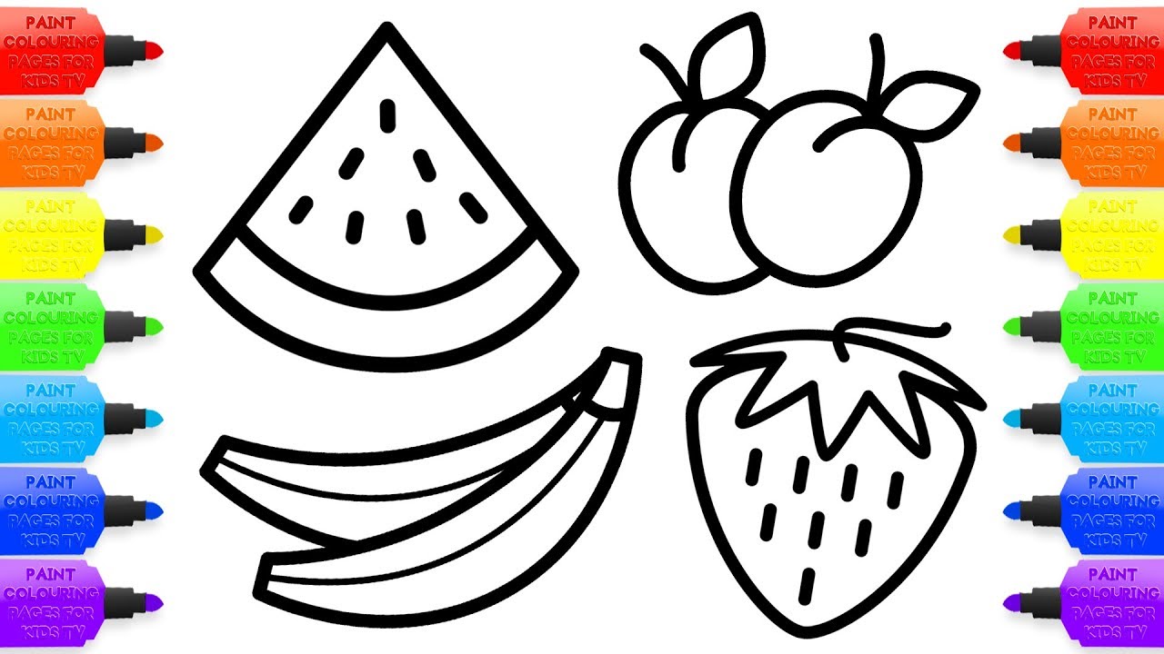 1280x720 Draw Pages - Apple Drawing For Kids