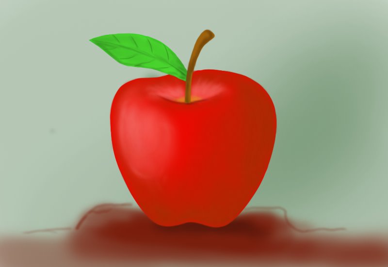 800x551 Learn How To Draw An Apple For Kids - Apple Drawing For Kids