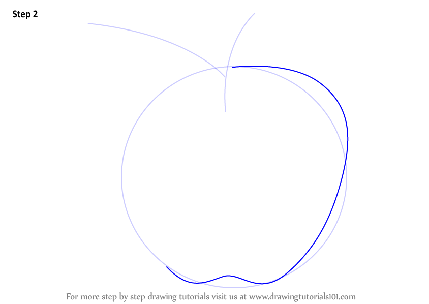 844x598 Learn How To Draw An Apple For Kids - Apple Drawing For Kids