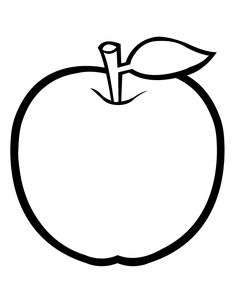 236x305 Free Printable Coloring Pages For Thanksgiving Free Printable - Apple Drawing For Kids