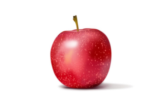 566x378 Drawing Apple With Inkscape - Apple Drawing Images