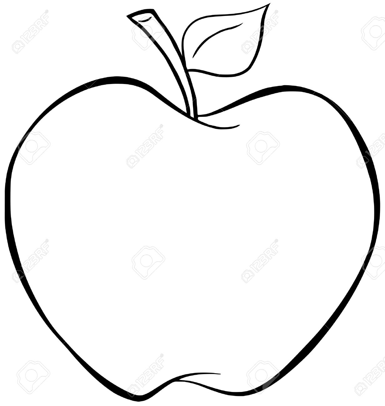 1232x1300 Drawn Apple Fruit - Apple Fruit Drawing
