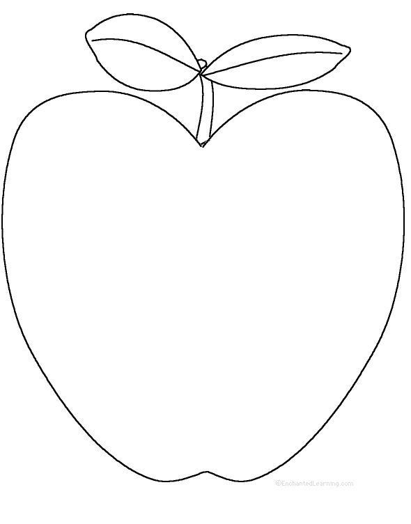 590x752 Apple Drawing Free Download - Apple Line Drawing