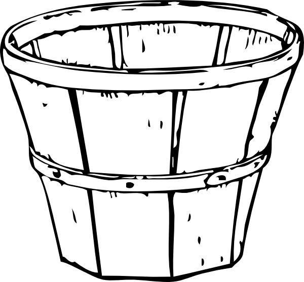 600x557 Image Result For Empty Basket Of Apples Line Drawing Baskets - Apple Line Drawing