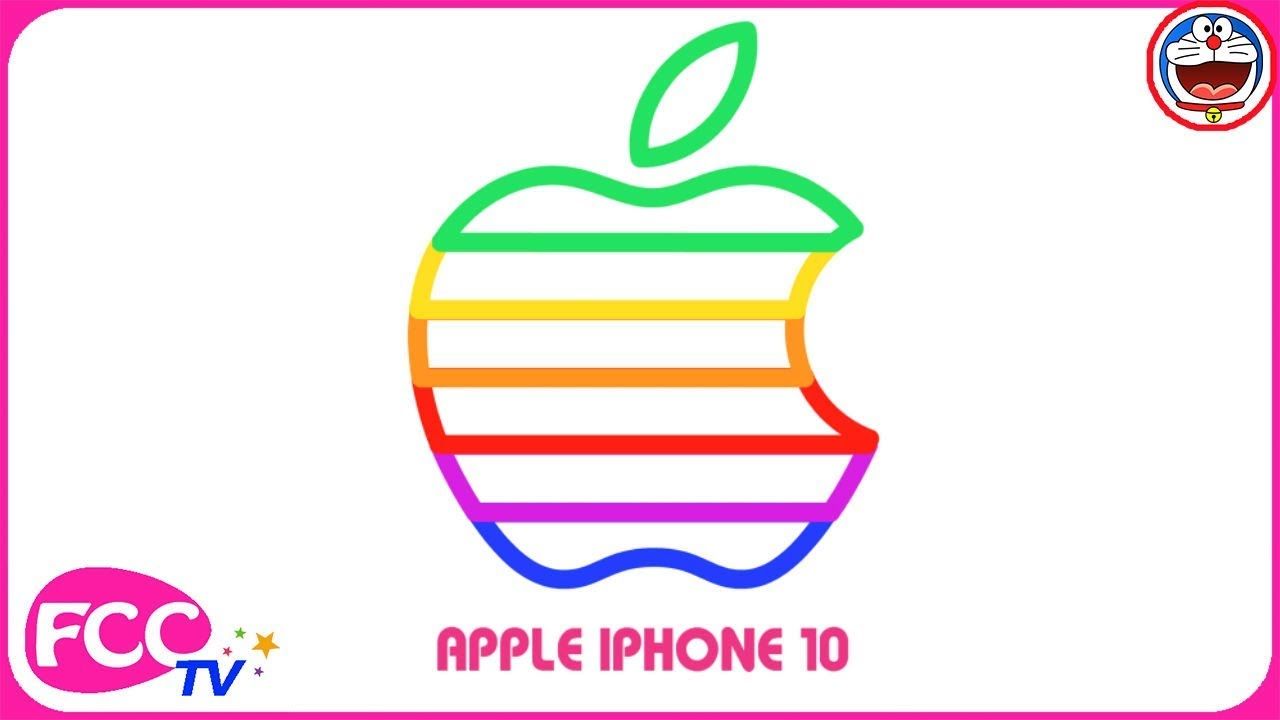 1280x720 how to draw iphone apple logo coloring - Apple Logo Drawing