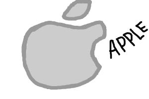 300x200 apple logo - Apple Logo Drawing