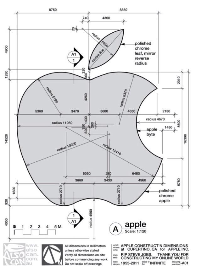 639x863 apple logo drawing - Apple Logo Drawing