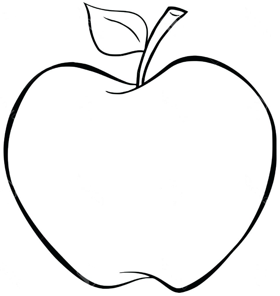 Apple Outline Drawing at Explore collection of Apple Outline Drawing