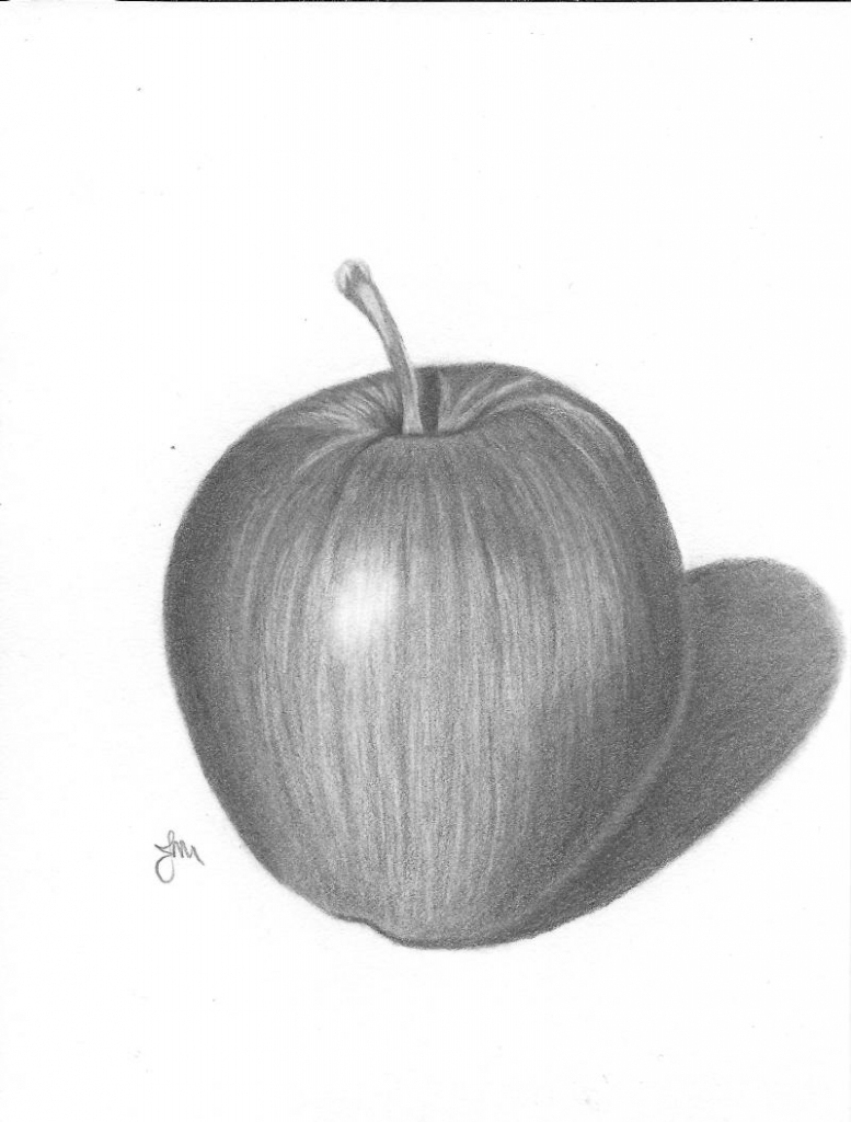 Apple Drawing Images at PaintingValley.com | Explore collection of ...