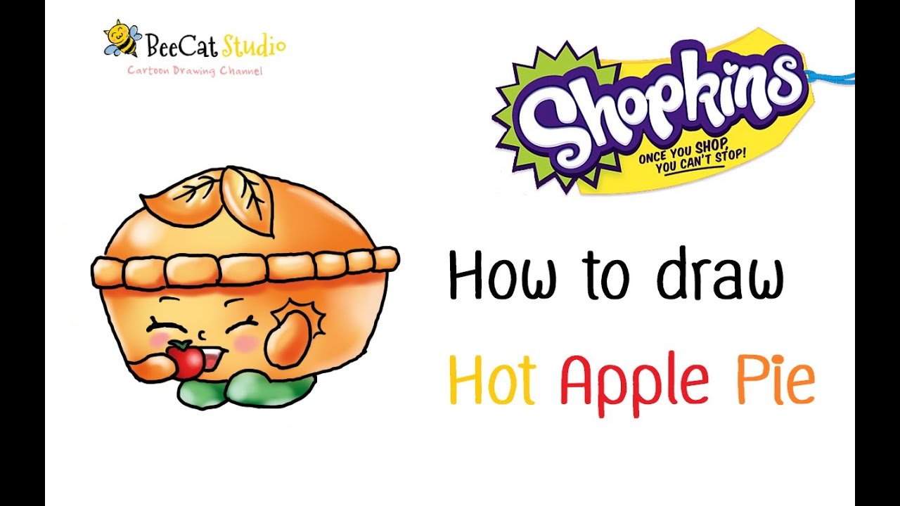 1280x720 How To Draw Season Hot Apple Pie - Apple Pie Drawing
