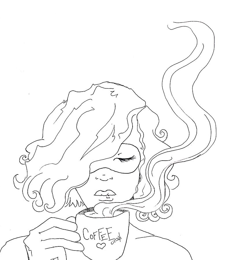 786x900 Superapplepie Coffee Drawing - Apple Pie Drawing