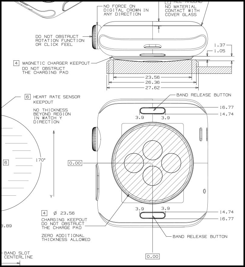 808x880 apple releases apple watch cad drawings - Apple Watch Drawing