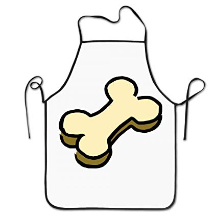 425x425 funny hotel chef apron a dog bone drawing polyester - Apron Drawing