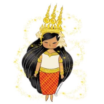 364x364 My Drawing About Apsara In Cambodia Instagram Maison Wanderlust - Apsara Drawing