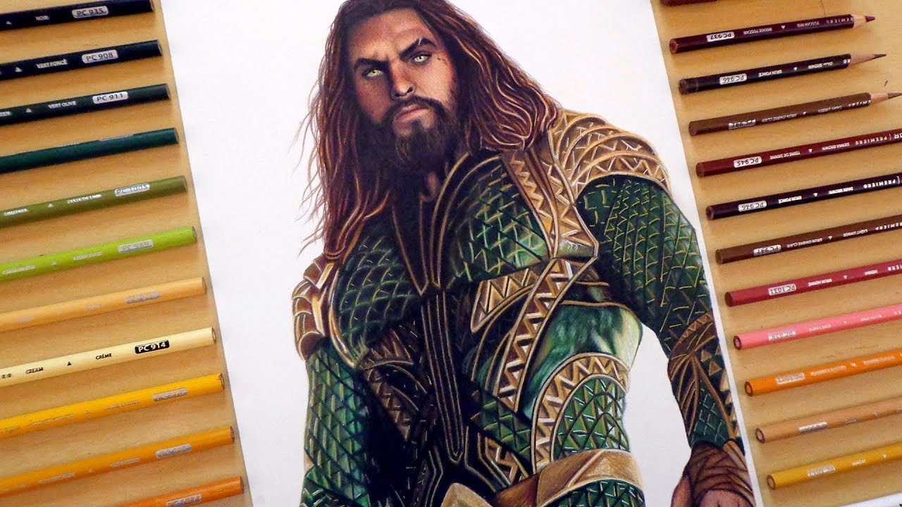 1280x720 Speed Drawing Aquaman Justice League - Aquaman Drawing
