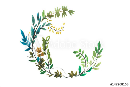 500x334 Watercolor Drawing Of Fresh Garden Flowers, Summer Meadow Bouquet - Aquarelle Drawing