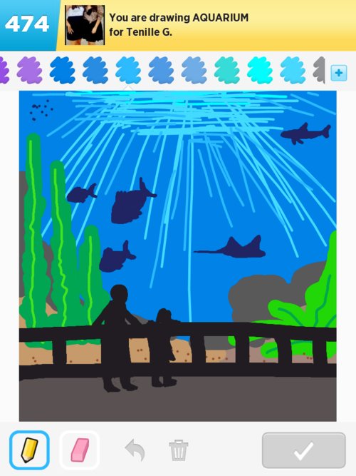 500x667 aquarium drawings - Aquarium Drawing