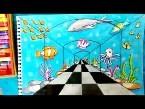 480x360 how to draw underwater scene how to draw fish aquarium - Aquarium Drawing