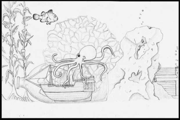 620x413 aquarium drawing pics archives - Aquarium Drawing