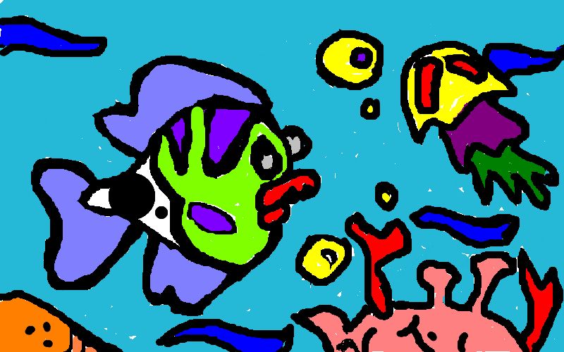 800x500 Kids Aquarium Drawing - Aquarium Drawing For Kid