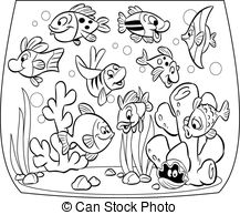 217x194 Pictures How To Draw Fish Tank - Aquarium Fish Drawing