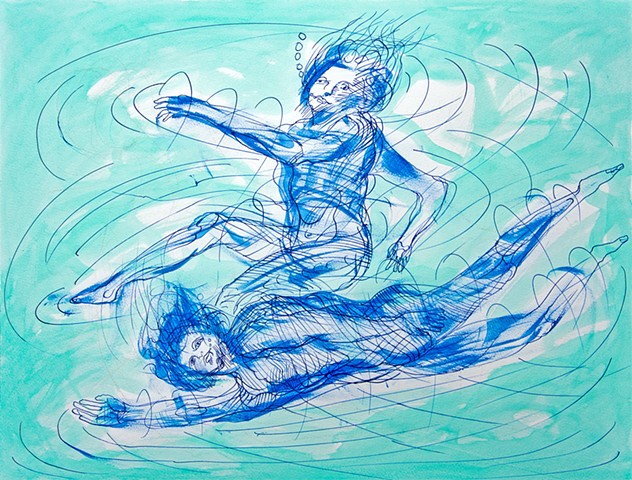 632x480 gerry gleason artist belfast - Aquatic Drawing