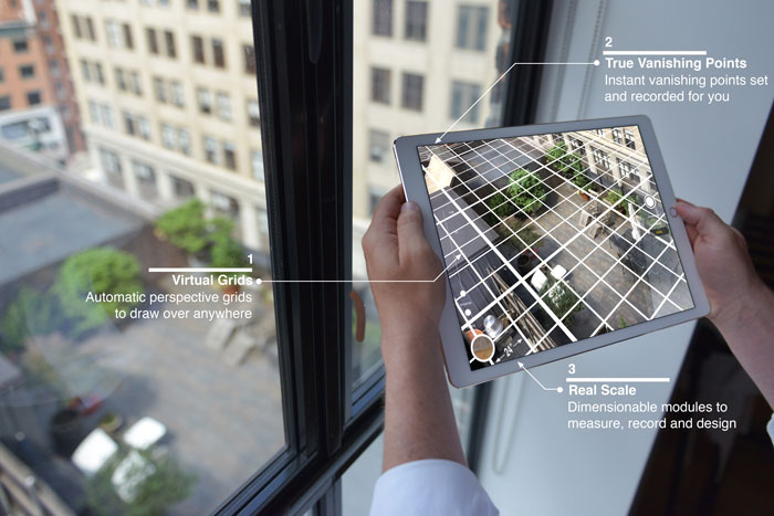 700x467 Digital Drawing App Makes Perspective Drawing Easy - Ar Drawing