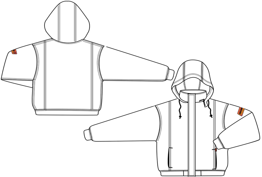 882x596 fr fleece hoodie cal, cat navy - Ar Drawing