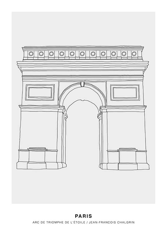 Arc De Triomphe Drawing at PaintingValley.com | Explore collection of