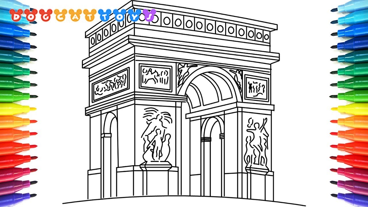 Arc De Triomphe Drawing at PaintingValley.com | Explore collection of