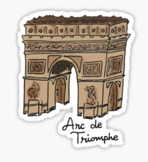 210x230 arc de triomphe drawing stickers redbubble - Arc De Triomphe Drawing