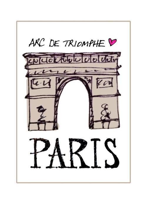 500x691 arc de triomphe drawing - Arc De Triomphe Drawing