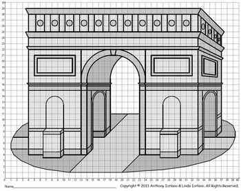 350x277 arc de triomphe, french, history, coordinate graphing, coordinate - Arc De Triomphe Drawing