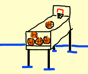 300x250 Arcade Basketball Shooting Machine Drawing - Arcade Drawing