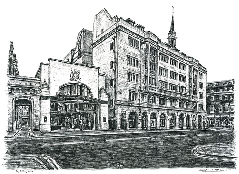 765x557 Burlington Arcade, London - Arcade Drawing