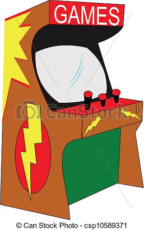 294x470 retro arcade game console arcade console from the sixties - Arcade Drawing