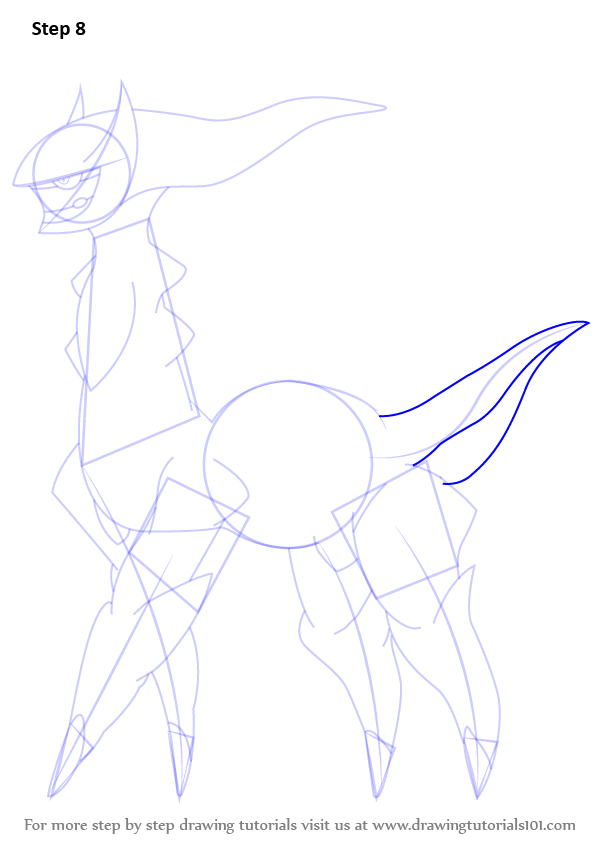 598x845 Learn How To Draw Arceus From Pokemon - Arceus Drawing