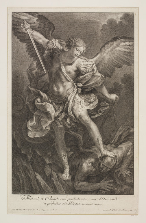 505x768 the archangel michael frey, johannes jakob vampa search - Archangel Drawing