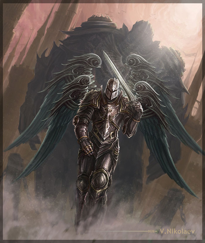 700x830 Angel Drawings Illustrations And Sketches - Archangel Drawing