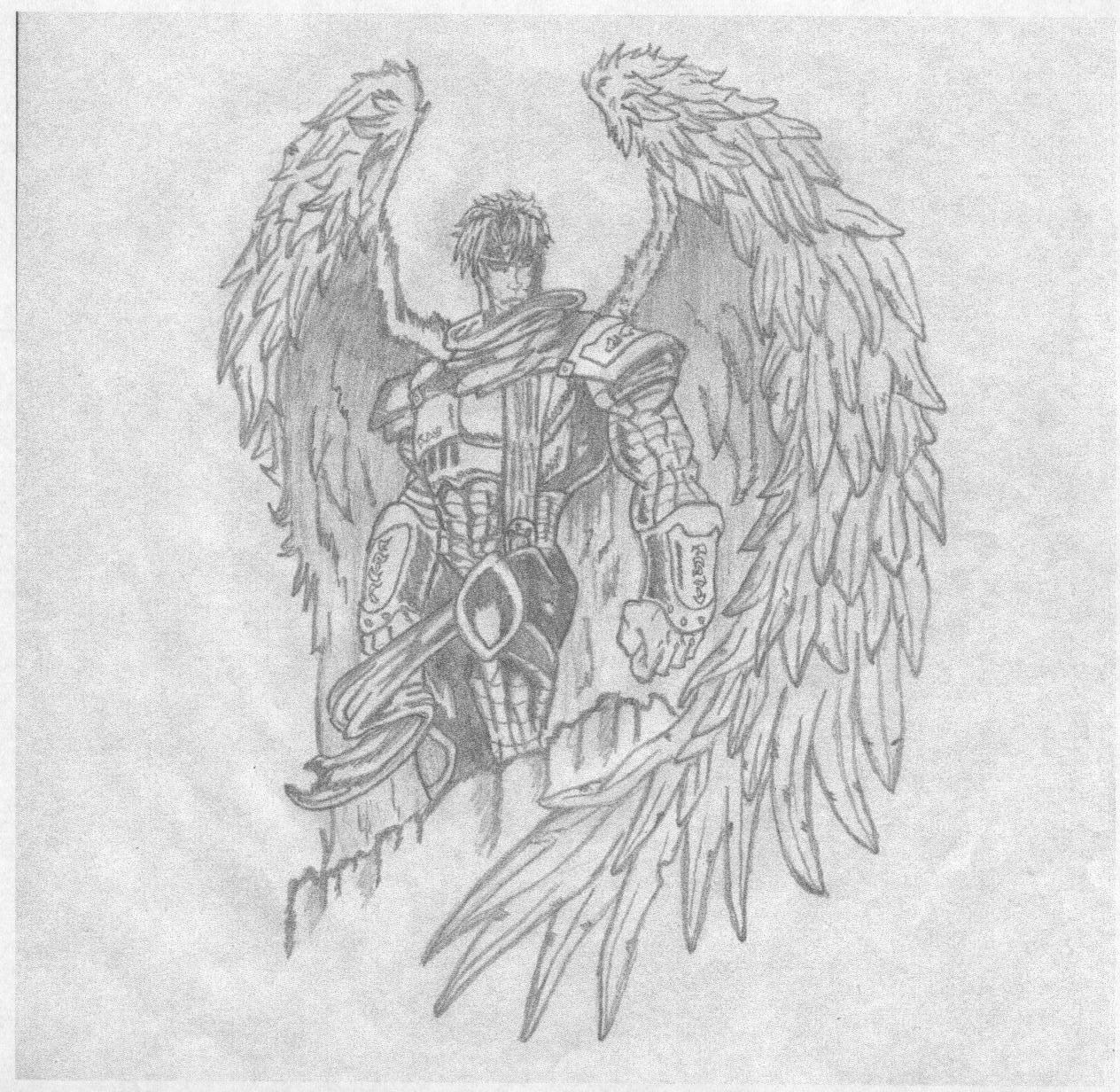 Archangel Drawing at PaintingValley.com | Explore collection of ...