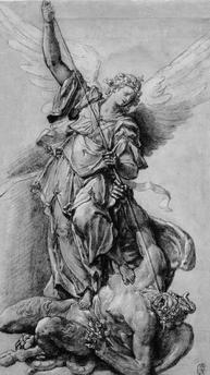 193x344 Akg Images - Archangel Michael Drawing