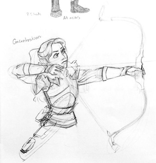 320x334 archer ranger character thing a continuation - Archer Drawing