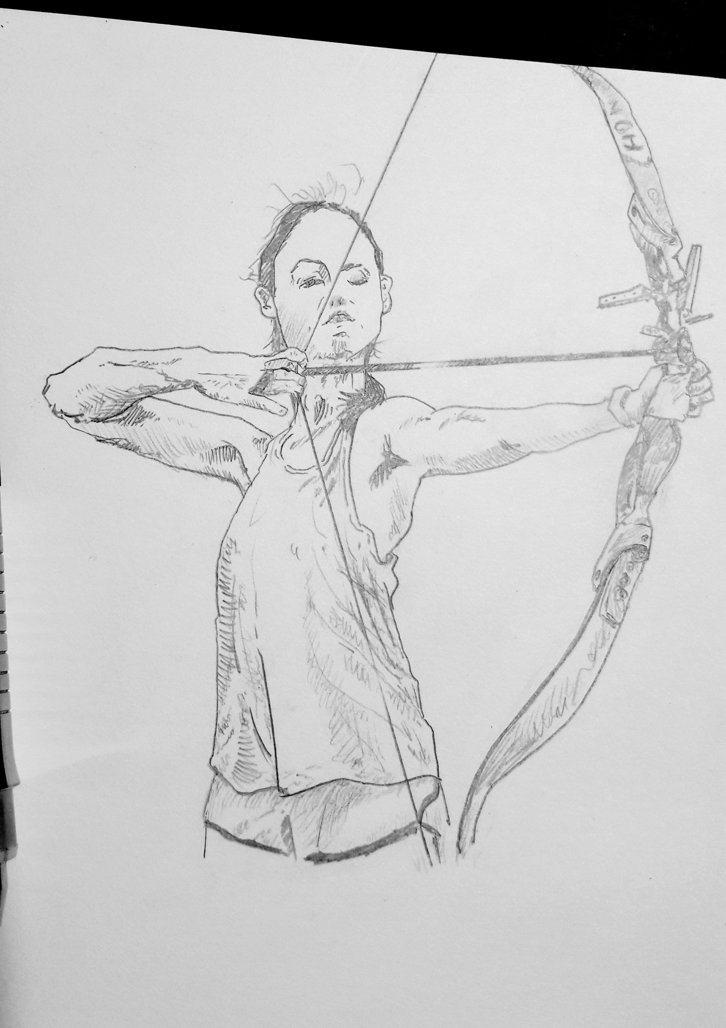 2322x3288 bruno p kinoshita drawing archer - Archer Drawing