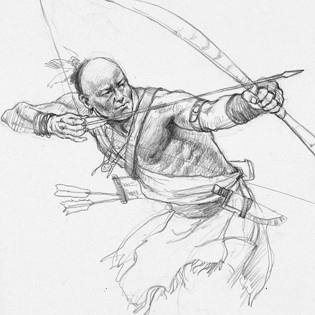 640x640 indian archer - Archer Drawing