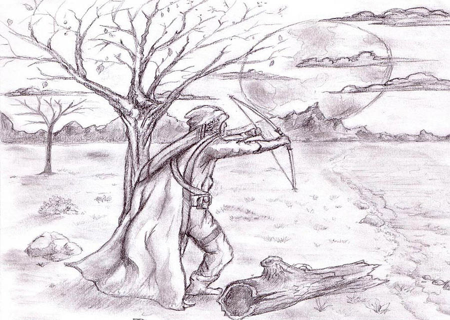 900x640 archer drawing - Archer Drawing